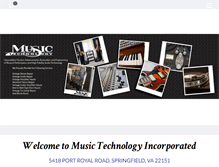 Tablet Screenshot of musictechnology.com